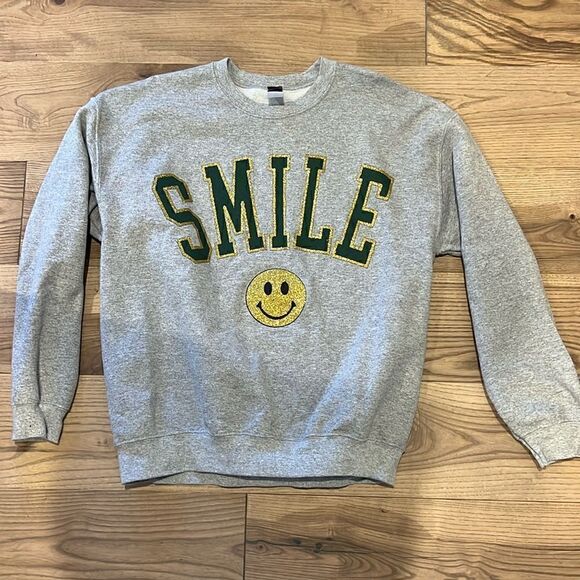Sweet Claire Tops - Smile Sweatshirt by Sweet Claire